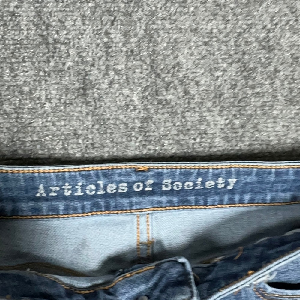 Articles of Society Bridgette Tiger High Rise Flare Jeans Blue 29 5090IM-465 - Picture 9 of 15